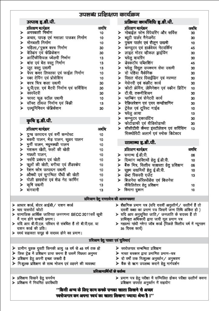 Baroda RSETI Drug