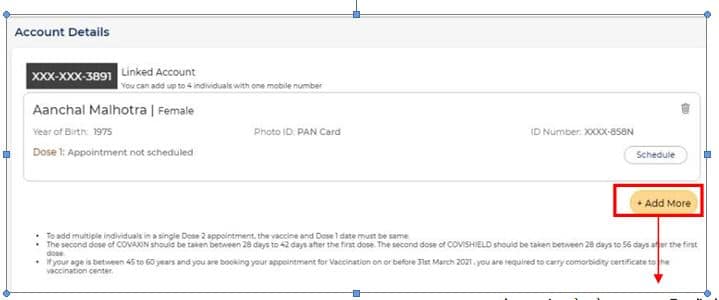 Cowin Vaccination Registration online