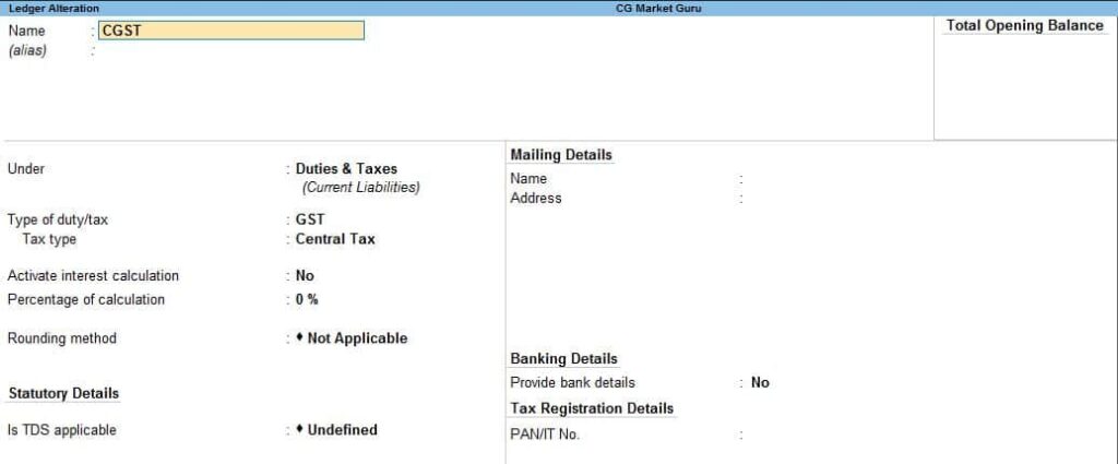 tally prime gst entry