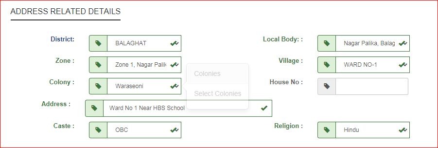 address related details