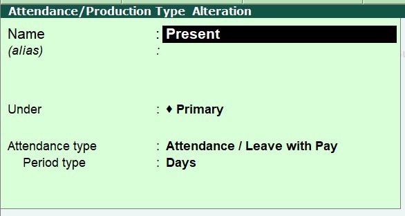 Create Attendance Register