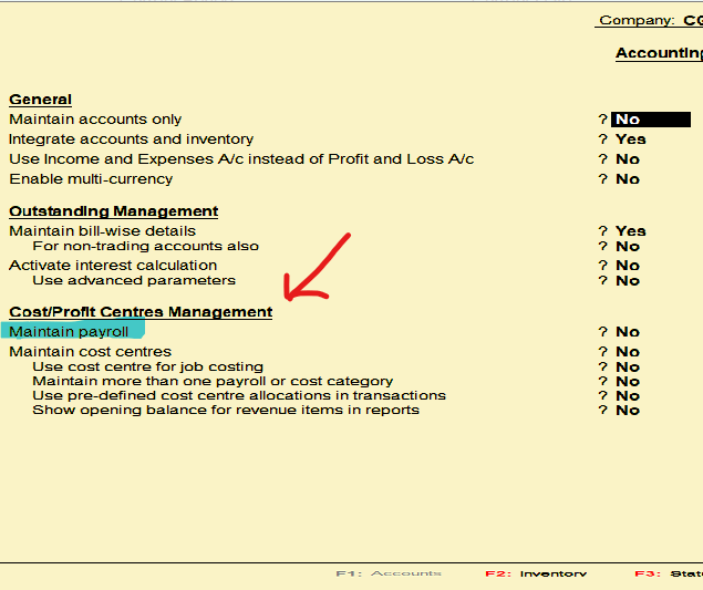 Payroll in Tally