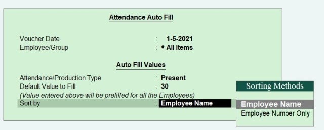Payroll in Tally
