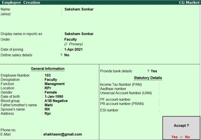 Create Employee List