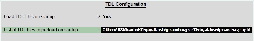 how to add tdl file