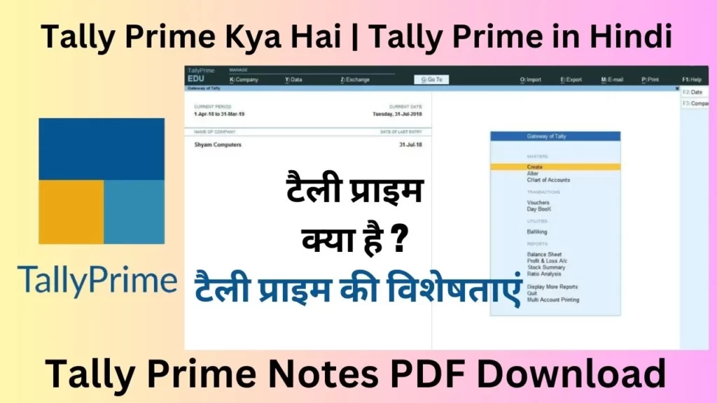 tally prime kya hai