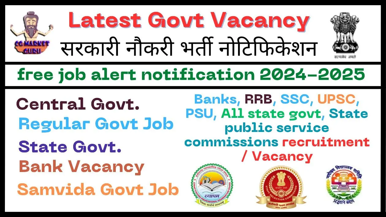 Govt Latest Vacancy
